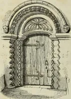 An illustration from Serrurerie du moyen-âge : les ferrures de portes (1858)