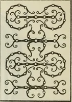 An illustration from Serrurerie du moyen-âge : les ferrures de portes (1858)