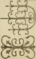 An illustration from Serrurerie du moyen-âge : les ferrures de portes (1858)
