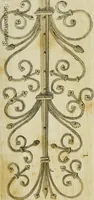 An illustration from Serrurerie du moyen-âge : les ferrures de portes (1858)
