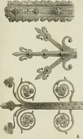 An illustration from Serrurerie du moyen-âge : les ferrures de portes (1858)