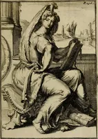 An illustration from Servatii Gallæi Dissertationes de sibyllis earumque oraculis, cum figuris æneis (1688)