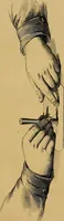 An illustration from A set of alphabets of all the various hands of modern use : with examples in each style, designed as a text book (1877)