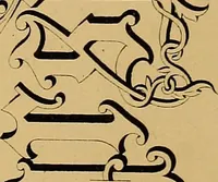 An illustration from A set of alphabets of all the various hands of modern use : with examples in each style, designed as a text book (1877)