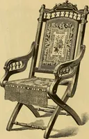 An illustration from Seventeenth annual illustrated catalogue and price list of folding chairs and invalid rolling chairs. (1879)