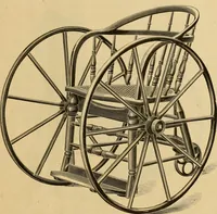 An illustration from Seventeenth annual illustrated catalogue and price list of folding chairs and invalid rolling chairs. (1879)