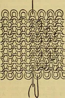 An illustration from A sewing course, comprising directions for making the various stitches and instruction in methods of teaching (1908)