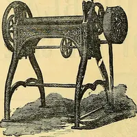 An illustration from Sewing machine gazette (1874)