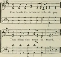 An illustration from Shaver's masonic monitor containing all the exoteric ritual of the work and lectures of the three degrees of ancient craft masonry; to which is added the ancient ceremonies of the order, and the ritual of a lady of sorrow. Compiled in strict cnformity with the work (1907)