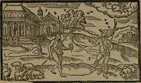 An illustration from The shepheards calender : conteyning twelue aeglogues, proportionable to the twelue moneths : entituled, to the noble and vertuous gentleman, most worthy of all tytles, both of learning and chiualrie, Maister Philip Sidney (1597)