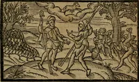 An illustration from The shepheards calender : conteining twelue æglogues proportionable to the twelue monthes : entituled, to the noble and vertuous gentleman, most worthie of all titles, both of learning and chiualry, Maister Philip Sidney (1591)