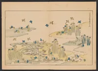 An illustration from Shinsen moyō no shiori. Ge no maki (1902)