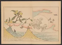 An illustration from Shinsen moyō no shiori. Ge no maki (1902)