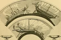 An illustration from Shipbuilding from its beginnings (1913)