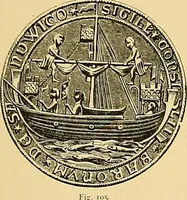An illustration from Shipbuilding from its beginnings (1913)