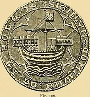 An illustration from Shipbuilding from its beginnings (1913)