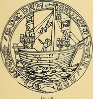 An illustration from Shipbuilding from its beginnings (1913)