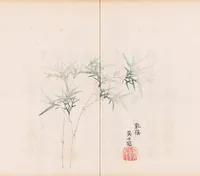 An illustration from Shi zhu zhai shu hua pu (1879)
