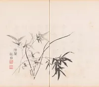 An illustration from Shi zhu zhai shu hua pu (1879)