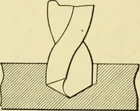 An illustration from Shop practice for home mechanics, use of tools, shop processes, construction of small machines. Contains a chapter also on theoretical mechanics and on miscellaneous information relative to shop work (1920)