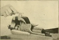 An illustration from Shop practice for home mechanics, use of tools, shop processes, construction of small machines. Contains a chapter also on theoretical mechanics and on miscellaneous information relative to shop work (1920)