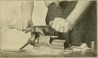 An illustration from Shop practice for home mechanics, use of tools, shop processes, construction of small machines. Contains a chapter also on theoretical mechanics and on miscellaneous information relative to shop work (1920)