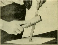 An illustration from Shop practice for home mechanics, use of tools, shop processes, construction of small machines. Contains a chapter also on theoretical mechanics and on miscellaneous information relative to shop work (1920)