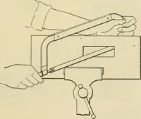 An illustration from Shop practice for home mechanics, use of tools, shop processes, construction of small machines. Contains a chapter also on theoretical mechanics and on miscellaneous information relative to shop work (1920)