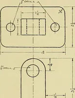 An illustration from Shop sketching, a course of problems for mechanical drawing students (1919)