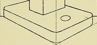An illustration from Shop sketching, a course of problems for mechanical drawing students (1919)