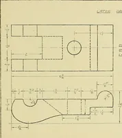 An illustration from Shop sketching, a course of problems for mechanical drawing students (1919)