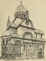 An illustration from The shores of the Adriatic, the Austrian side : the Küstenlande, Istria, and Dalmatia (1908)