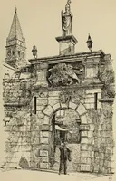 An illustration from The shores of the Adriatic, the Austrian side : the Küstenlande, Istria, and Dalmatia (1908)