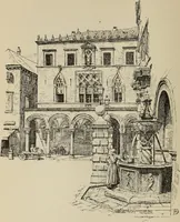 An illustration from The shores of the Adriatic, the Austrian side : the Küstenlande, Istria, and Dalmatia (1908)