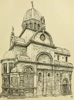 An illustration from The shores of the Adriatic, the Austrian side : the Kèustenlande, Istria, and Dalmatia (1908)
