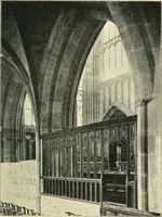 An illustration from A short account of Great Malvern Priory Church, a history of the monastery, and description of the fabric (1914)