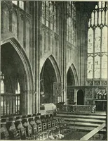An illustration from A short account of Great Malvern Priory Church, a history of the monastery, and description of the fabric (1914)