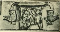An illustration from A short account of Great Malvern Priory Church, a history of the monastery, and description of the fabric (1914)