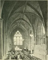 An illustration from A short account of Great Malvern Priory Church, a history of the monastery, and description of the fabric (1914)