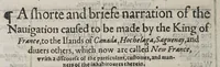 Picture 2 of 2 from A shorte and briefe narration of the two nauigations and discoueries to the northweast partes called Newe Fraunce: (1580), leaf 42