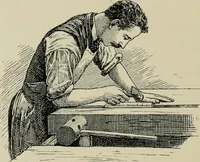 An illustration from A short history of bookbinding and a glossary of styles and terms used in binding, with a brief account of the celebrated binders and patrons of bookbinding from whom the various styles are named, description of leathers, etc (1895)
