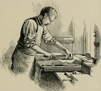 An illustration from A short history of bookbinding and a glossary of styles and terms used in binding, with a brief account of the celebrated binders and patrons of bookbinding from whom the various styles are named, description of leathers, etc (1895)