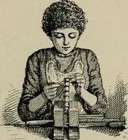 Picture 13 of 23 from A short history of bookbinding and a glossary of styles and terms used in binding, with a brief account of the celebrated binders and patrons of bookbinding from whom the various styles are named, description of leathers, etc (1895), leaf 30