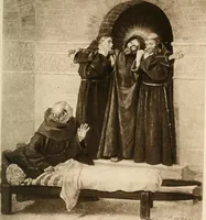 An illustration from A short history of monks and monasteries (1900)