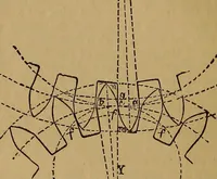 An illustration from A short treatise on the designing and construction of gearing and mill-work. Accompanied by an explanation of the construction and use of the odontograph of Prof. Willis .. (1873)