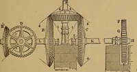 An illustration from A short treatise on the designing and construction of gearing and mill-work. Accompanied by an explanation of the construction and use of the odontograph of Prof. Willis .. (1873)