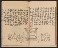 An illustration from Shūchin gajō (1803)