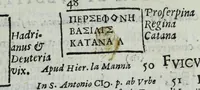 Picture 1 of 16 from Siciliae, obiacentium insular[um], et Bruttiorum antiquae tabulae, cvm animaduersionib[us] Georgii Gualtheri (1624), leaf 19