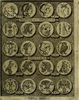 An illustration from Sicilia et Magna Graecia, sive, Historiae vrbivm et popvlorvm Graeciae ex antiqvis nomismatibvs liber primus[-secundus] (1644)