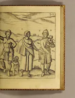 An illustration from Siebende Schiffahrt in das Goldreiche Königreich Guineam, in Africa gelegen, : so sonsten das Goldgestadt von Mina genan[n]t wird, welches von den Portugalesern vngefähr vor 200. Jahren erfunden, von den Holländern jnnerhalb 18. Jahren hero bekannt gemacht vnnd frequentirt, jetzt aber von ihnen erst recht erkündigt, vnnd in niderländischer Sprach beschrieben, da sie mit zweyen Schiffen auss demselben Lande Anno 1602. widerumb in Hollande ankommen. (1624)